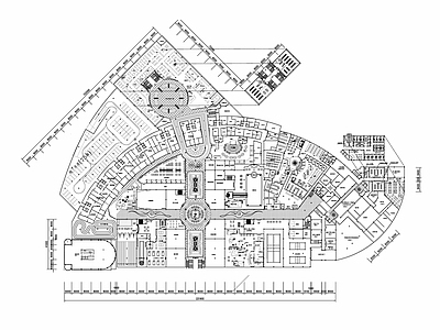 现代酒店建筑 餐饮建筑 施工图