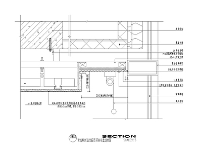 现代其他节点详图 石膏板吊顶盒 施工图