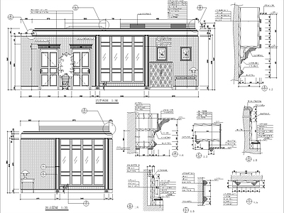 现代其他节点详图 欧式装饰详图 施工图