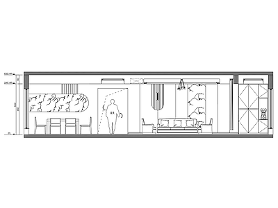 现代客餐厅 餐厅立面图 立面图 施工图