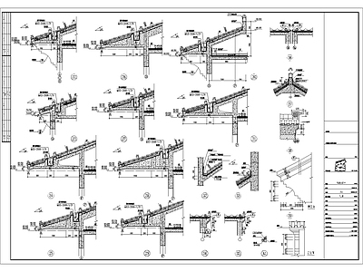 现代其他节点详图 坡细部构造 施工图