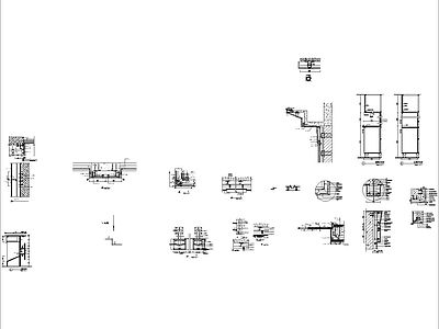 现代其他节点详图 干挂剖面 施工图