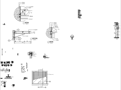 现代其他节点详图 节点 部分五金 地毯节点 施工图
