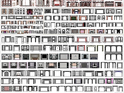 现代背景墙 电视 立面图 墙面立面图 施工图