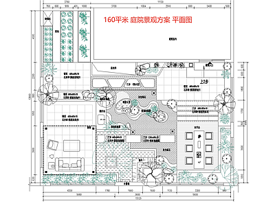 景观平面图 景观平面 别墅方案 现代 新中式 菜地 规划方案 施工图