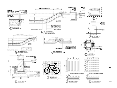 景观节点 通用做法 施工图