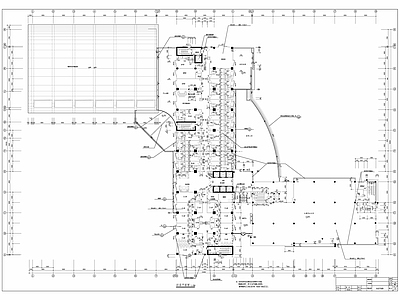 现代酒店建筑 餐饮建筑 施工图