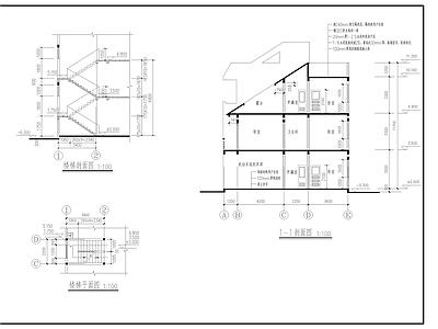 现代别墅建筑 建筑结构 施工图