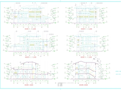 现代欧式别墅建筑 AB型别 施工图