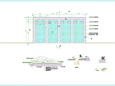 其他节点详图 植草砖大样 施工图