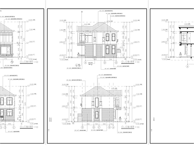 现代欧式别墅建筑 乡村欧式简约 暖通水电建筑结构 全专 施工图