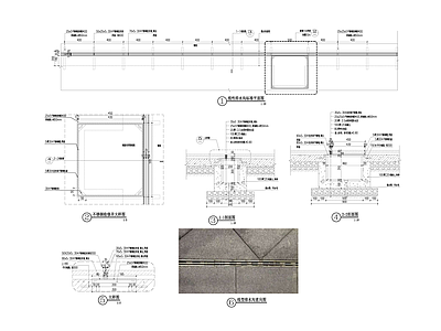 景观节点 线性排水沟 施工图
