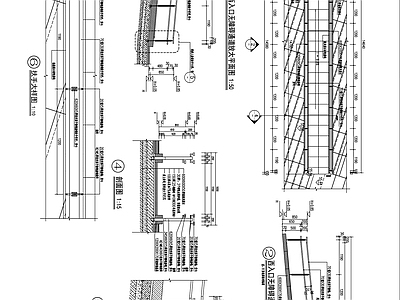 现代其他节点详图 无障碍 施工图