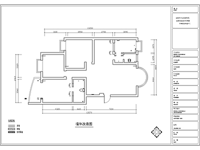 平层 三居室装修图 施工图