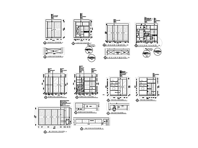 现代家具节点详图 家具详图 施工图