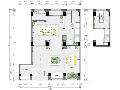 现代新中式其他商业空间 展厅 200方展厅 施工图