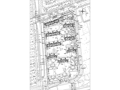 现代住宅楼建筑 住宅小区总平面图 小区规划总图 施工图