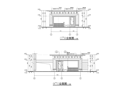 现代其他居住建筑 现代住宅小区大 大样 卫室传达室 施工图