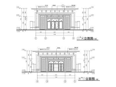 现代住宅楼建筑 现代住宅小区大 卫室 快递收发室 大样 施工图