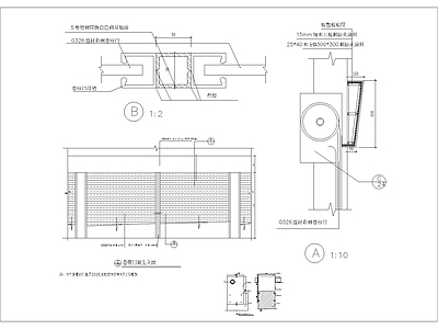 现代其他节点详图 商场卷帘详图 施工图