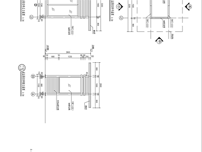 现代其他节点详图 成品岗 施工图