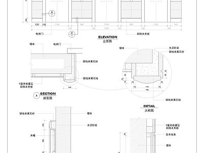 现代其他节点详图 电梯 大样 电梯大样 施工图