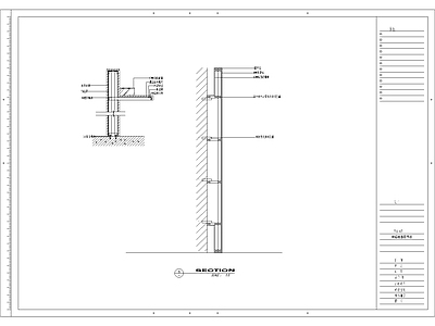 现代其他节点详图 墙面铝板干挂节点 施工图
