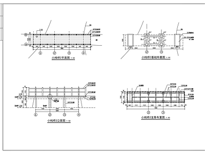 现代其他节点详图 小栈桥 施工图