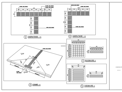 现代其他节点详图 盲道通用做法详图 施工图