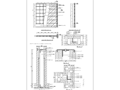 现代其他节点详图 石材墙体湿挂结构 施工图