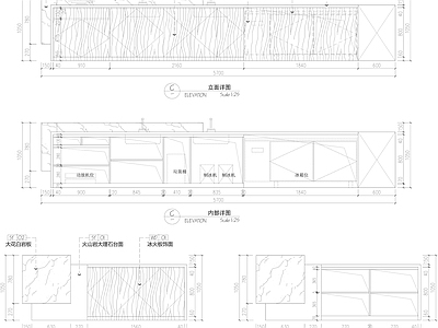 现代其他节点详图 餐饮收银台水 施工图