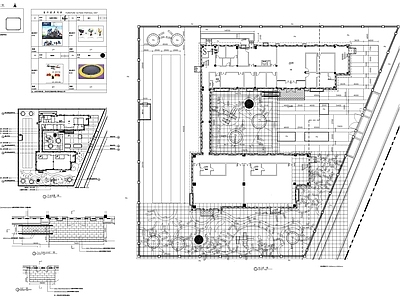 现代商业景观 幼儿园规划及景观 施工图