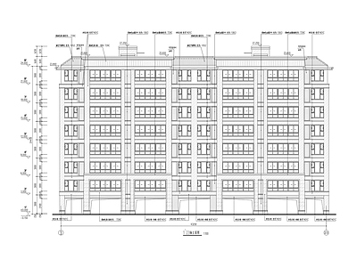 新中式住宅楼建筑 新中式多层洋房 户型详图 一梯两户 说明详图节能大样 施工图