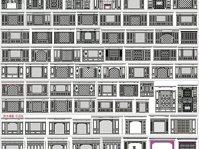 欧式背景墙 立面图 电视 欧式 施工图