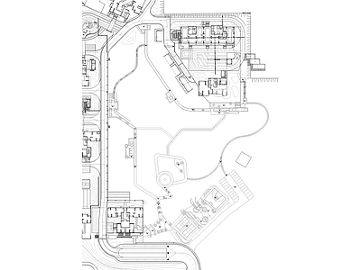 景观平面图 山体公园 施工图