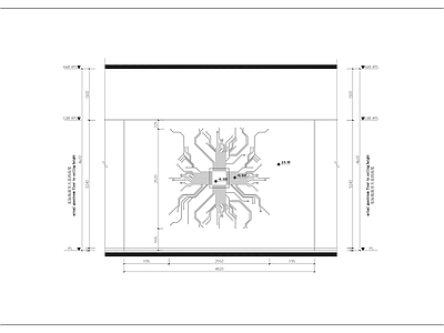 现代其他节点详图 芯片造型墙面 施工图