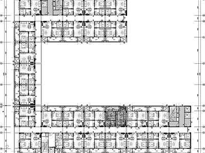 现代其他工装空间 员工职工 施工图