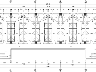 现代其他工装空间 工厂员工 施工图