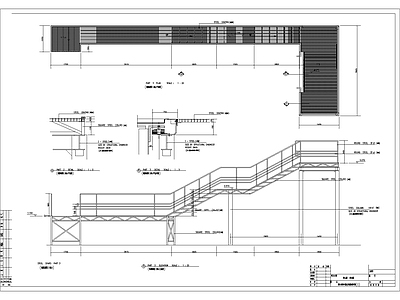 现代楼梯节点 钢详图 施工图