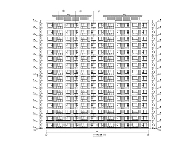 现代住宅楼建筑 18层高层住宅 一梯一户 户型详图 说明节能详图大样 施工图