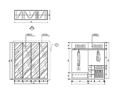 现代家具节点详图 柜体大样 施工图