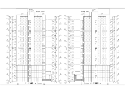 现代住宅楼建筑 小高层住宅楼 全专业图纸 施工图