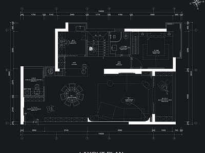 其他家装空间 复式家 施工图