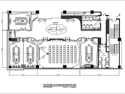 现代会议室 多功能 大 施工图