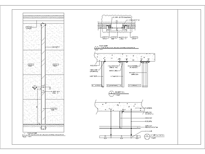 现代其他节点详图 吊顶钢架反支撑 施工图