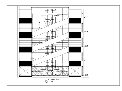 现代其他节点详图 扶梯侧墙立面详图 施工图