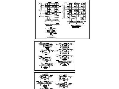 现代其他节点详图 碳纤维加固节点图 梁底粘碳维布加固 梁面粘碳纤维节点 施工图