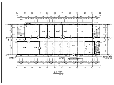 现代办公楼建筑 图 多层办公楼 施工图