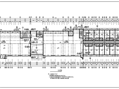 现代办公楼建筑 综合楼建施图 办公楼平面图 多层办公楼 施工图