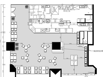 现代咖啡厅 连锁咖啡馆 施工图